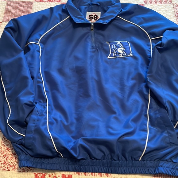 BLUE DUKE JACKET by 58 SPORTS SIZE XL GRAY FLANNEL LINING LONG SLEEVES W/POCKETS - Picture 7 of 9